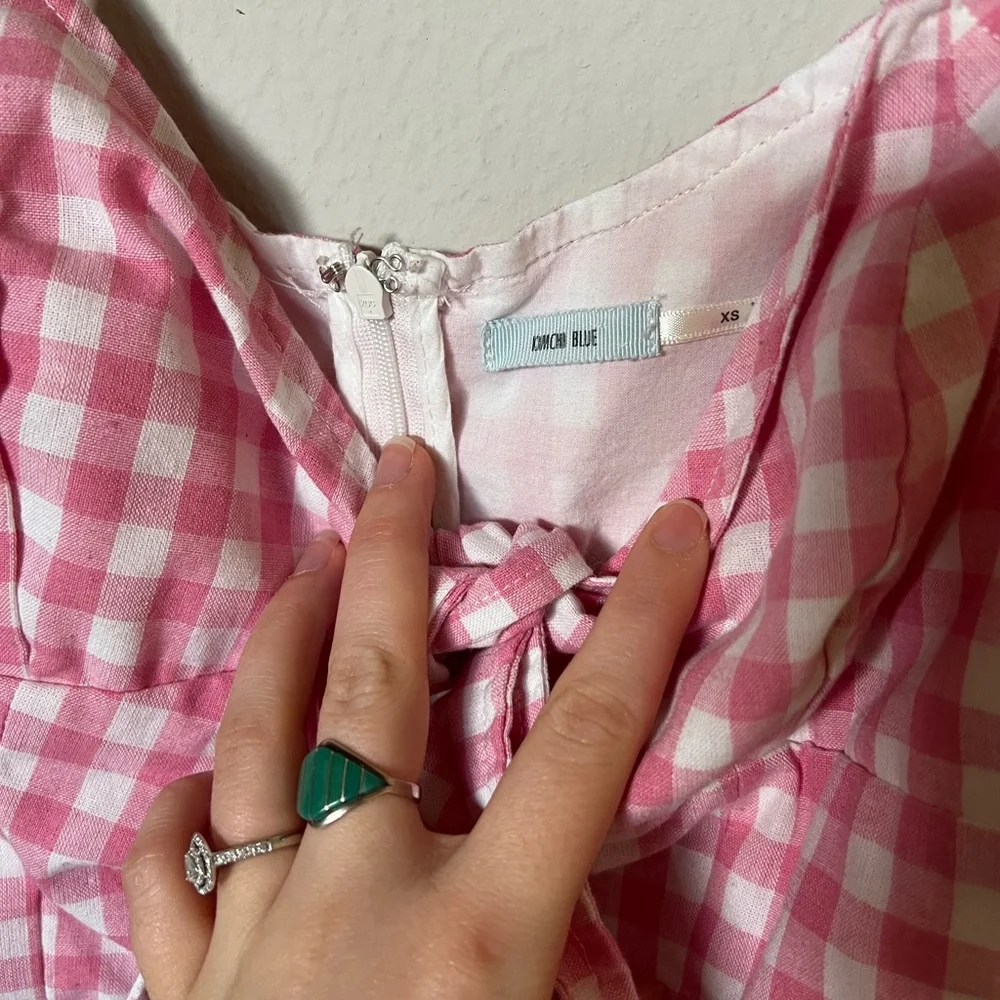 Pink Bow Front Mini Dress Kimchi Blue - Picture 3 of 3